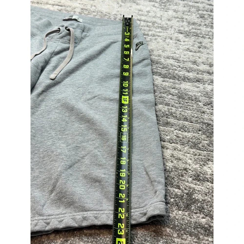 Y2K Nike Sweat Shorts Mens Medium Gray Sportswear Fleece Skate Surf Fleece